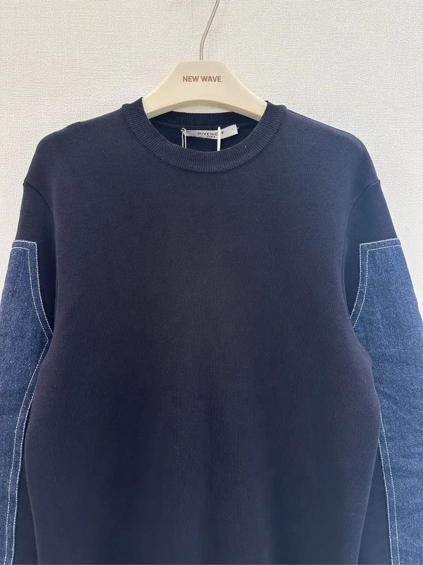 Givenchy Colorblock Cotton Long Sleeve Sweatshirt 0089