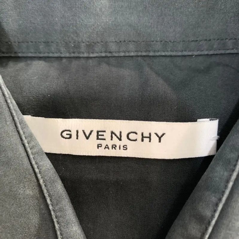 Givenchy Givenchy Black Cotton Men’s Shirt with Star Collar 0089 Size US M / EU 48-50 / 2 - 4 Thumbnail