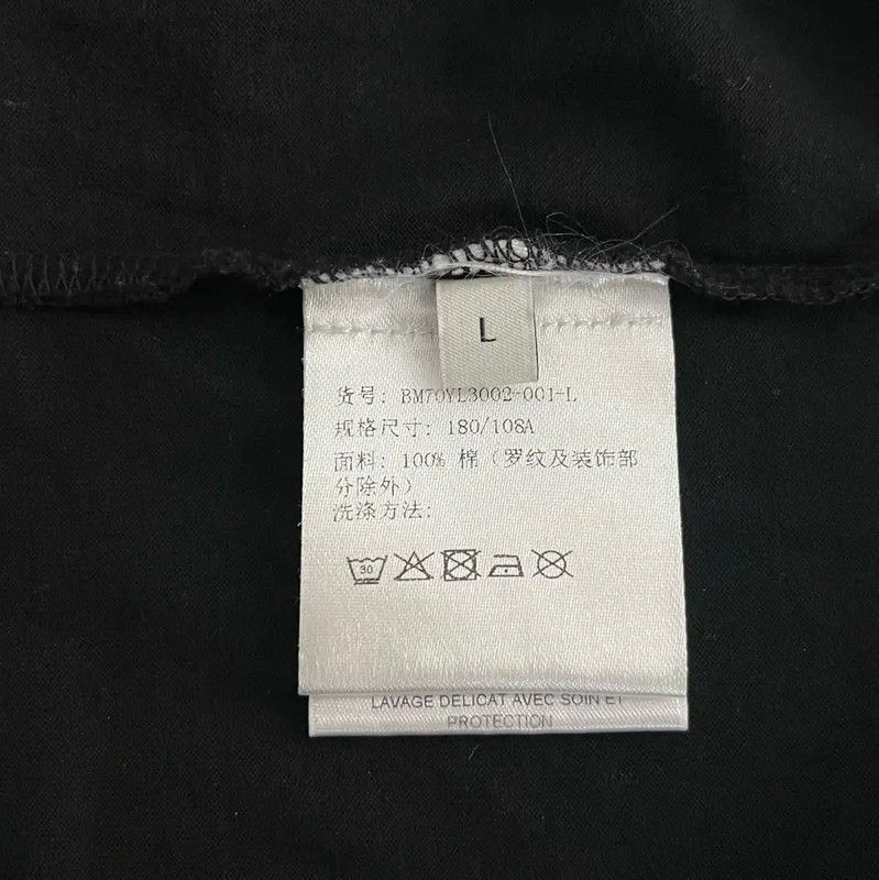 Givenchy Givenchy Black Cotton Men's T-Shirt 0089 Size US L / EU 52-54 / 3 - 5 Thumbnail