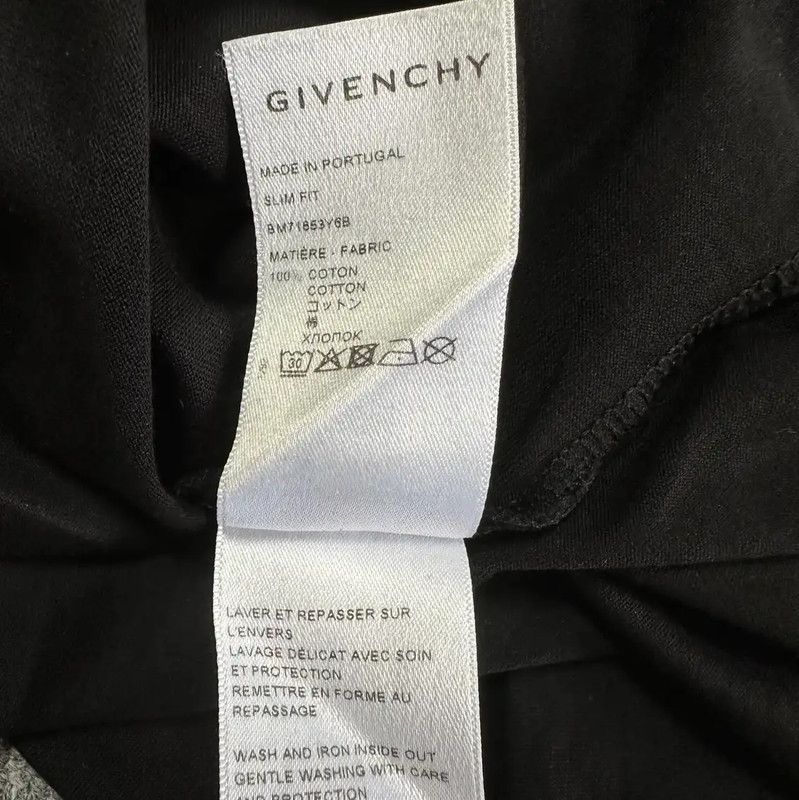 Givenchy Givenchy Black Cotton Graphic Short Sleeve T-Shirt 0089 Size US M / EU 48-50 / 2 - 6 Thumbnail