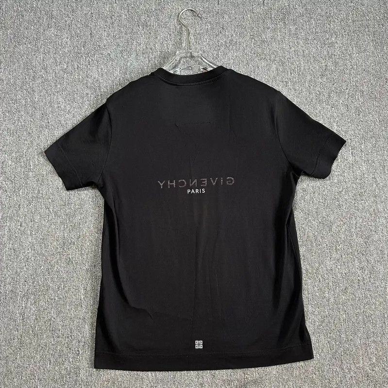 Givenchy Givenchy Black Cotton Graphic Short Sleeve T-Shirt 0089 Size US M / EU 48-50 / 2 - 4 Thumbnail