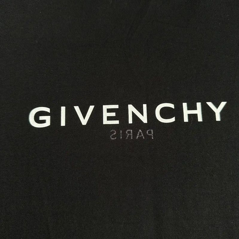 Givenchy Givenchy Black Cotton Graphic Short Sleeve T-Shirt 0089 Size US M / EU 48-50 / 2 - 2 Thumbnail