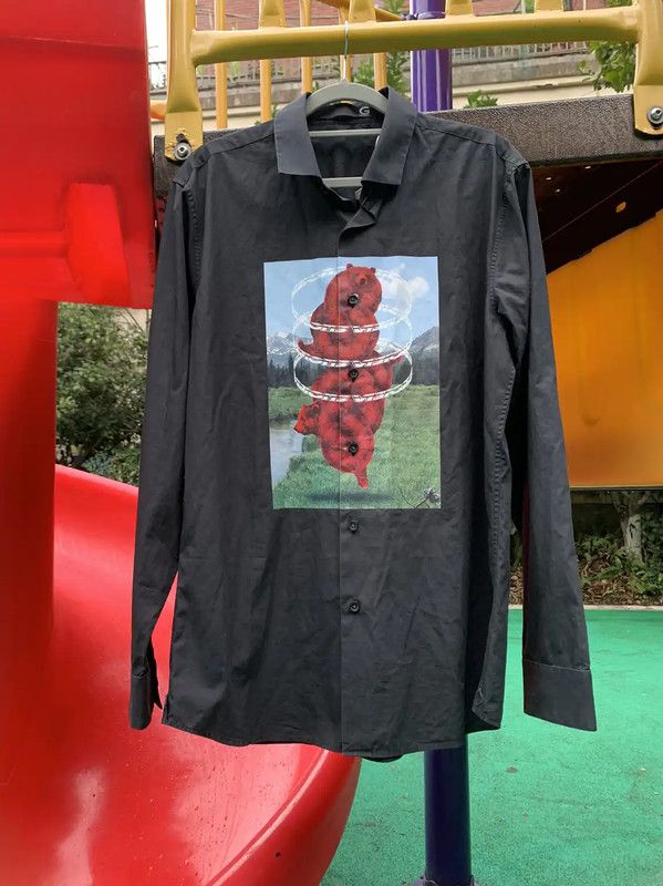 Givenchy Givenchy Men's Black Long Sleeve Shirt 0089 Size US L / EU 52-54 / 3 - 2 Thumbnail