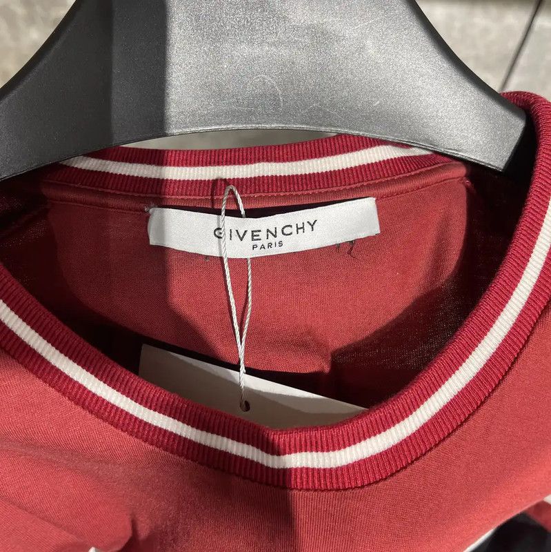 Givenchy Givenchy Red Cotton Men's T-Shirt 0089 Size US M / EU 48-50 / 2 - 3 Thumbnail