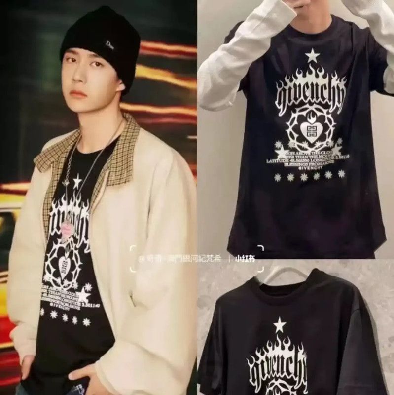 Givenchy Givenchy Men's Black Cotton T-shirt 0089 Size US M / EU 48-50 / 2 - 10 Thumbnail