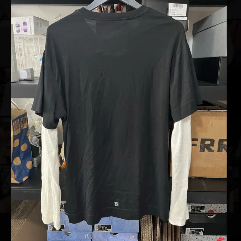 Givenchy Givenchy Men's Black Cotton T-shirt 0089 Size US M / EU 48-50 / 2 - 2 Thumbnail