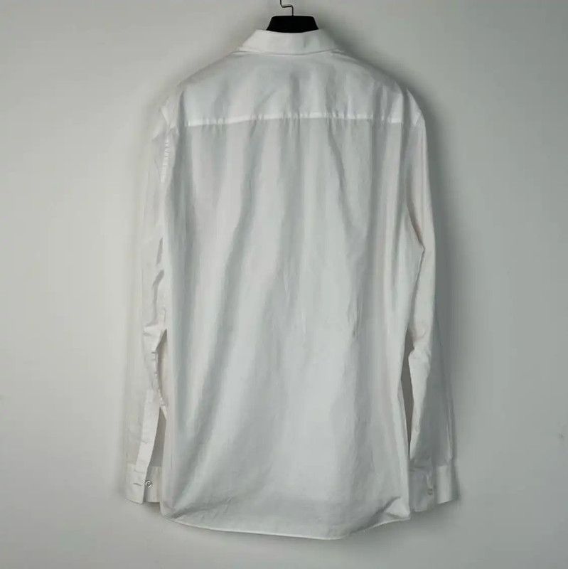 Givenchy Givenchy White Long Sleeve Men's Shirt 0089 Size US L / EU 52-54 / 3 - 2 Thumbnail