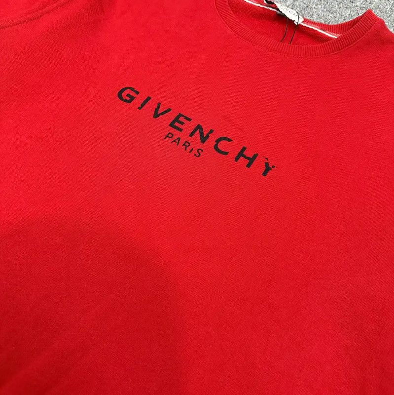 Givenchy Givenchy Red Cotton Men's Sweatshirt 0089 Size US M / EU 48-50 / 2 - 3 Thumbnail