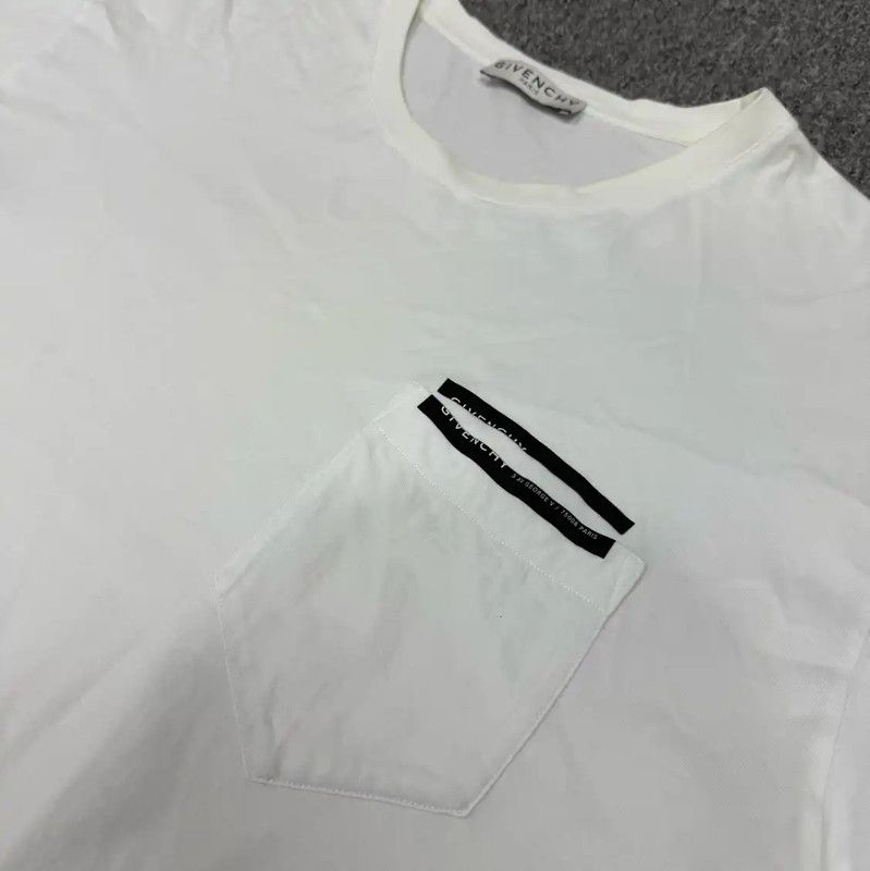Givenchy Givenchy White Cotton Men's T-Shirt XL 0089 Size US XL / EU 56 / 4 - 3 Thumbnail