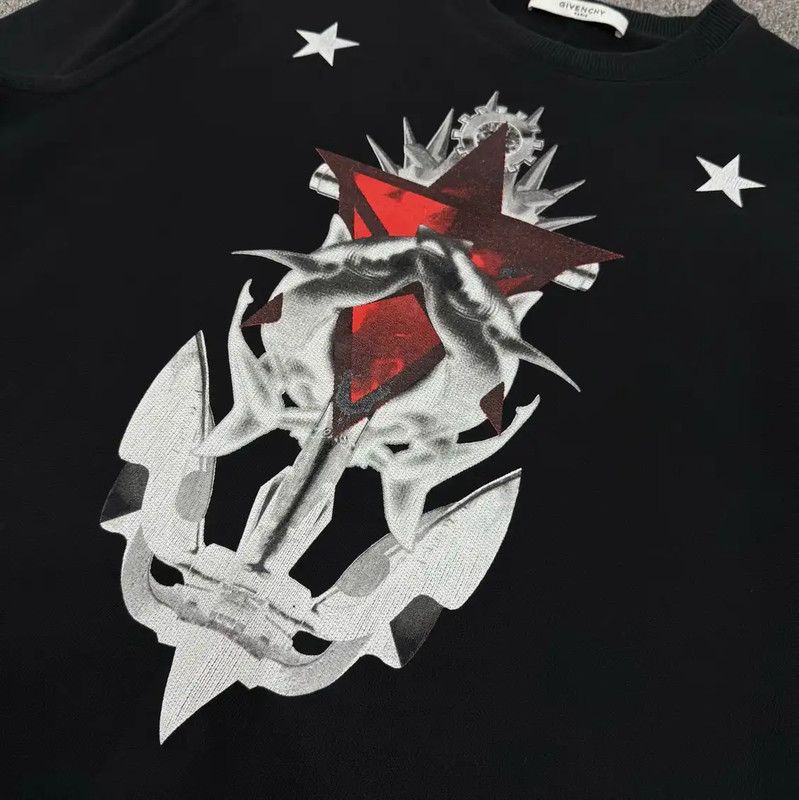 Givenchy Givenchy Black Cotton Men’s Sweatshirt 0089 Size US L / EU 52-54 / 3 - 3 Thumbnail