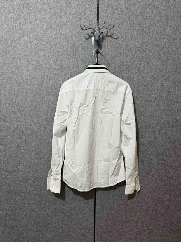 Givenchy Givenchy White Cotton Embroidered Logo Shirt 0089 Size US S / EU 44-46 / 1 - 2 Thumbnail