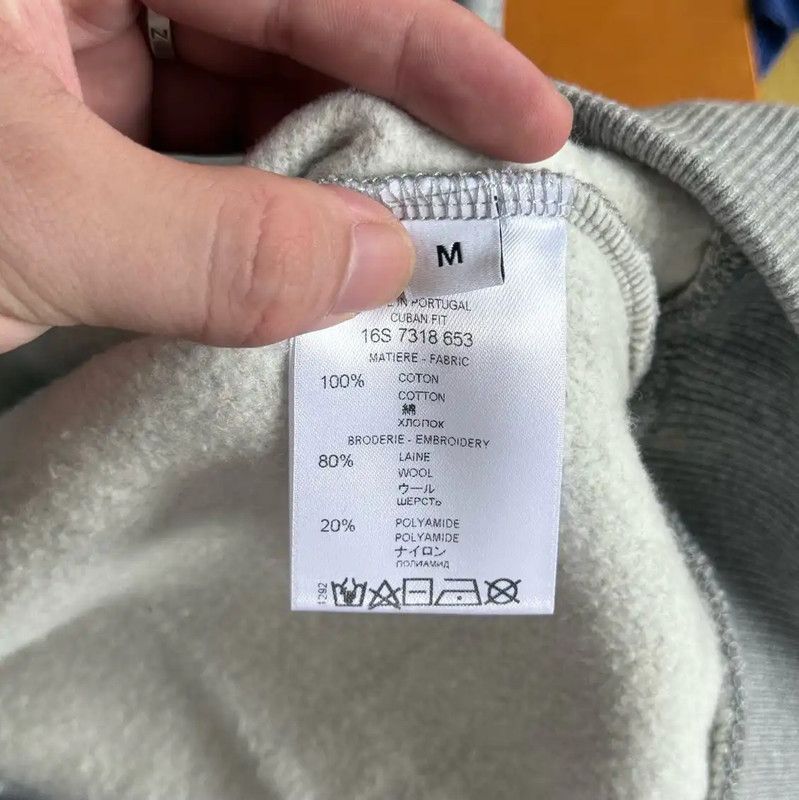 Givenchy Givenchy Gray Cotton Men's Sweatshirt 0089 Size US M / EU 48-50 / 2 - 5 Thumbnail