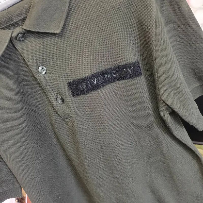 Givenchy Givenchy Men's Dark Green Short Sleeve Polo 0089 Size US S / EU 44-46 / 1 - 4 Thumbnail