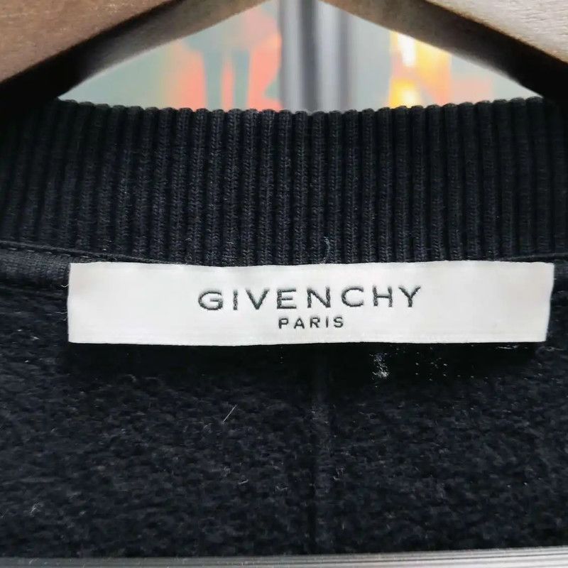 Givenchy Givenchy Men's Long Sleeve Black Sweatshirt 0089 Size US L / EU 52-54 / 3 - 3 Thumbnail