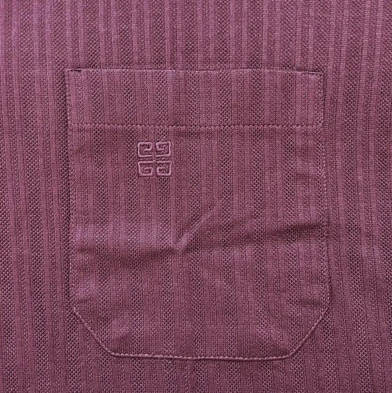 Givenchy Givenchy Men's Burgundy Cotton Polo Shirt 0089 Size US M / EU 48-50 / 2 - 4 Thumbnail
