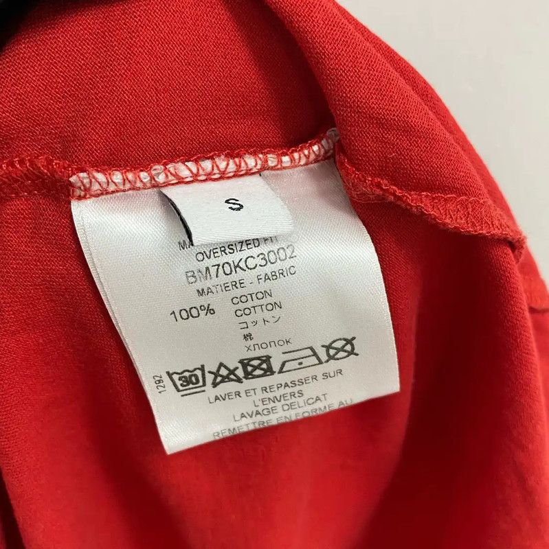 Givenchy Givenchy Red Cotton Men's T-Shirt 0089 Size US S / EU 44-46 / 1 - 4 Thumbnail