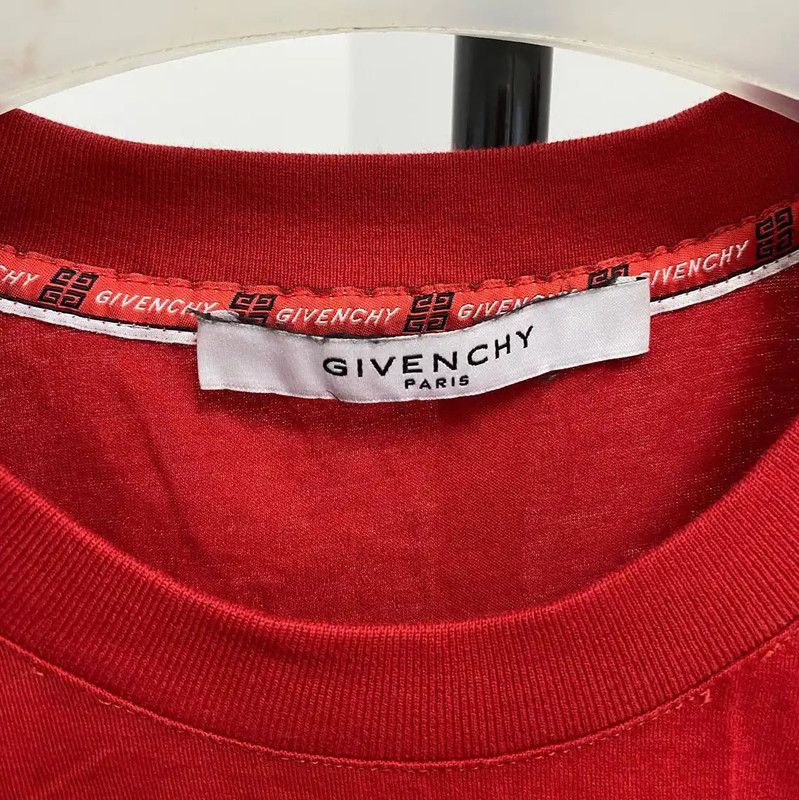 Givenchy Givenchy Red Cotton Men's T-Shirt 0089 Size US S / EU 44-46 / 1 - 3 Thumbnail