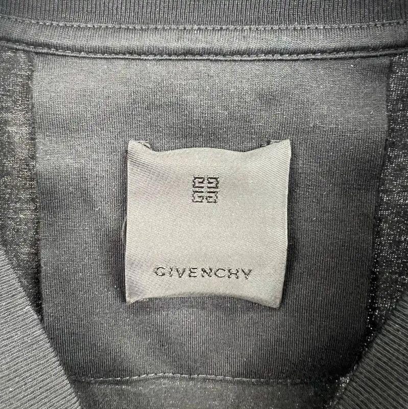 Givenchy Givenchy Black Cotton Men's T-Shirt 0089 Size US L / EU 52-54 / 3 - 3 Thumbnail