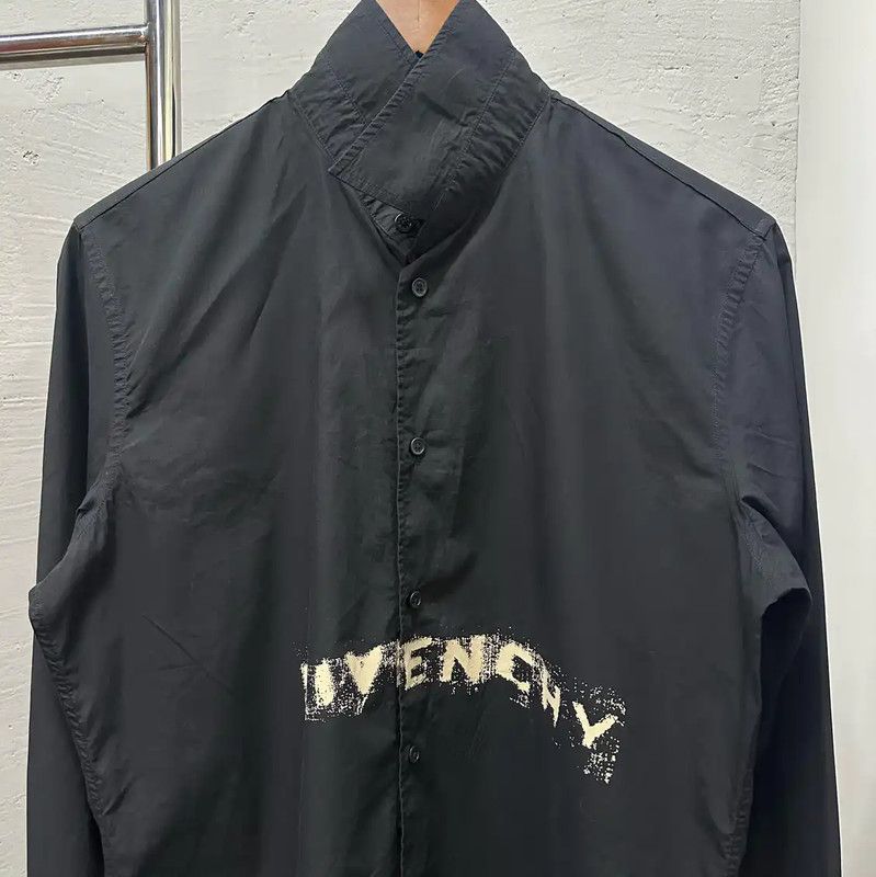Givenchy Givenchy Black Logo Long Sleeve Shirt 0089 Size US L / EU 52-54 / 3 - 2 Thumbnail