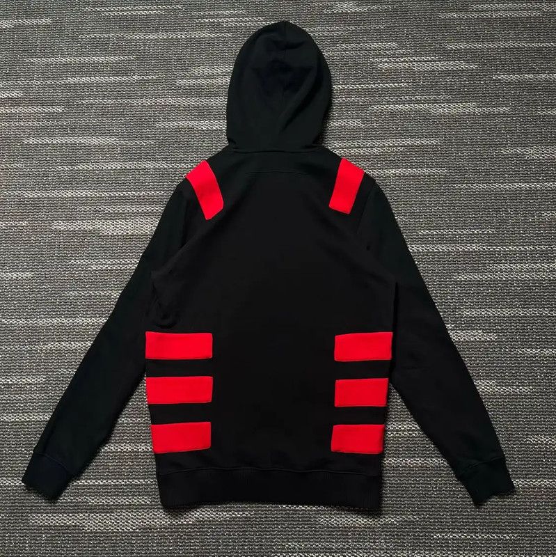 Givenchy Givenchy Black Cotton Striped Long Sleeve Hoodie 0089 Size US XS / EU 42 / 0 - 2 Thumbnail