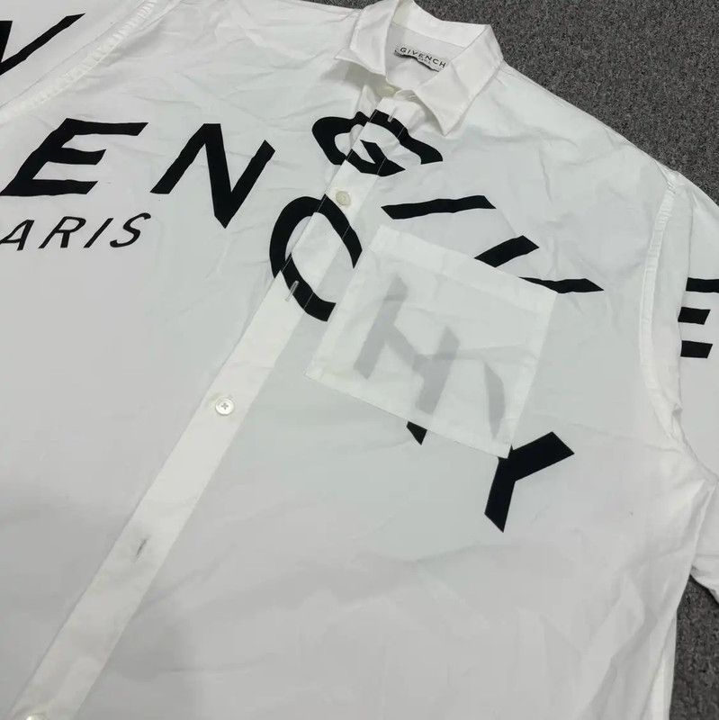 Givenchy Givenchy White Cotton Short Sleeve Shirt 0089 Size US S / EU 44-46 / 1 - 3 Thumbnail