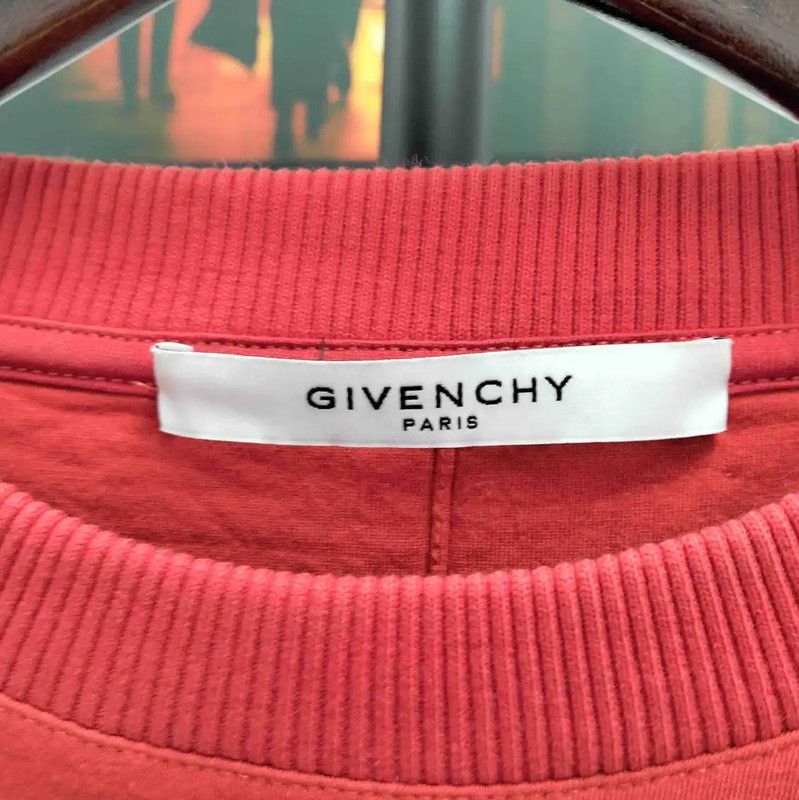 Givenchy Givenchy Red Cotton Long Sleeve Sweatshirt for Men 0089 Size US M / EU 48-50 / 2 - 3 Thumbnail