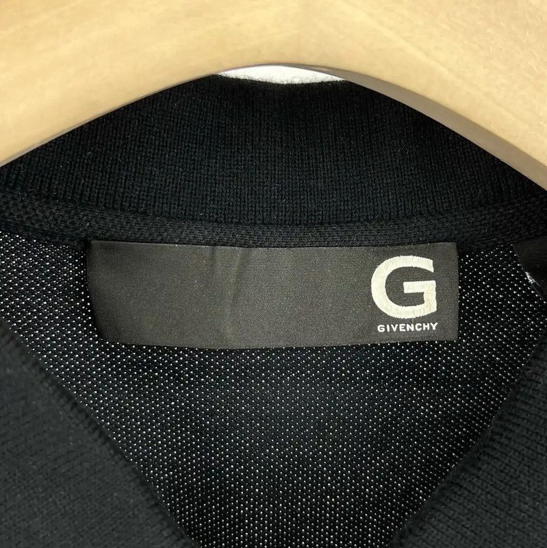 Givenchy Givenchy Black Cotton Long Sleeve Polo Shirt 0089 Size US M / EU 48-50 / 2 - 3 Thumbnail