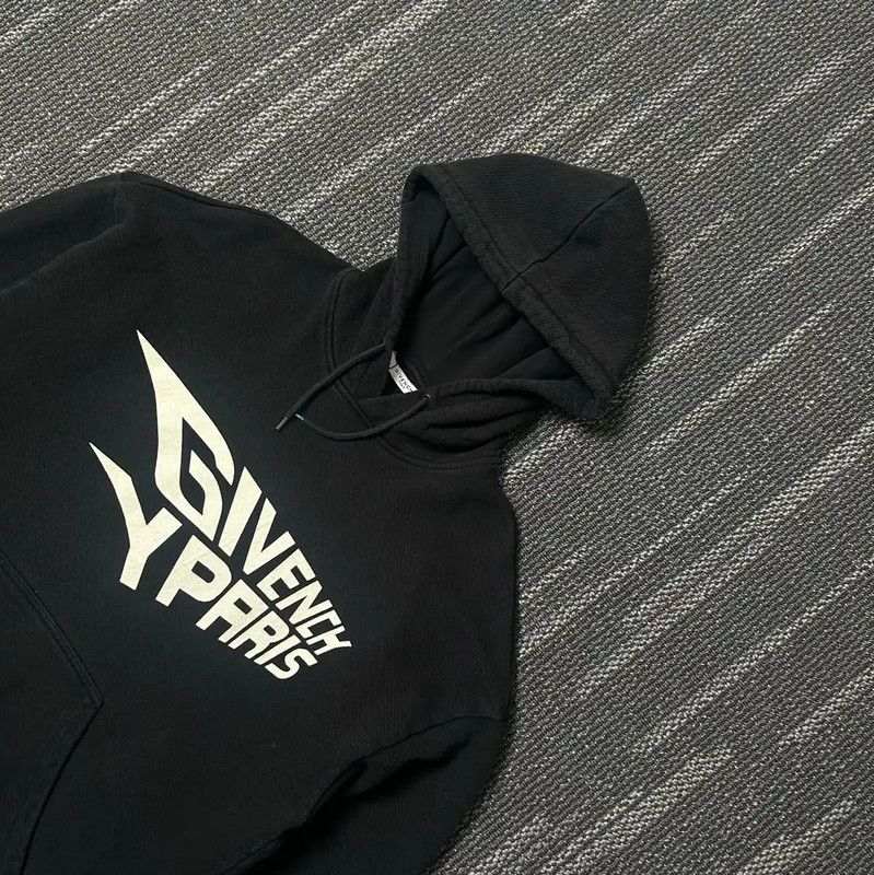 Givenchy Givenchy Black Cotton Printed Hoodie for Men 0089 Size US M / EU 48-50 / 2 - 5 Thumbnail