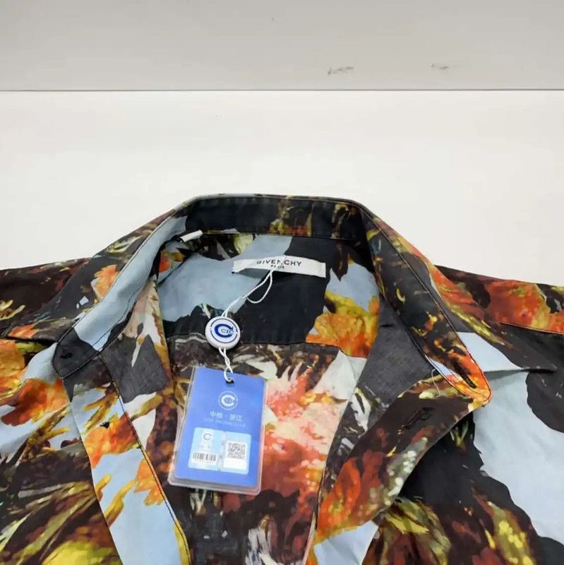 Givenchy Givenchy Black Cotton Short Sleeve Shirt 0089 Size US M / EU 48-50 / 2 - 5 Thumbnail