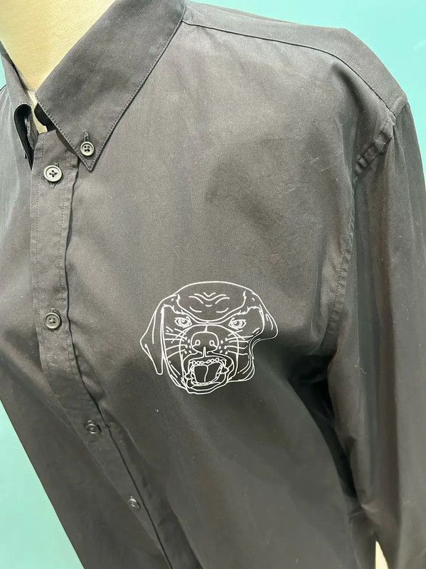 Givenchy Givenchy Black Cotton Men's Shirt XX-Large 0089 Size US XXL / EU 58 / 5 - 3 Thumbnail