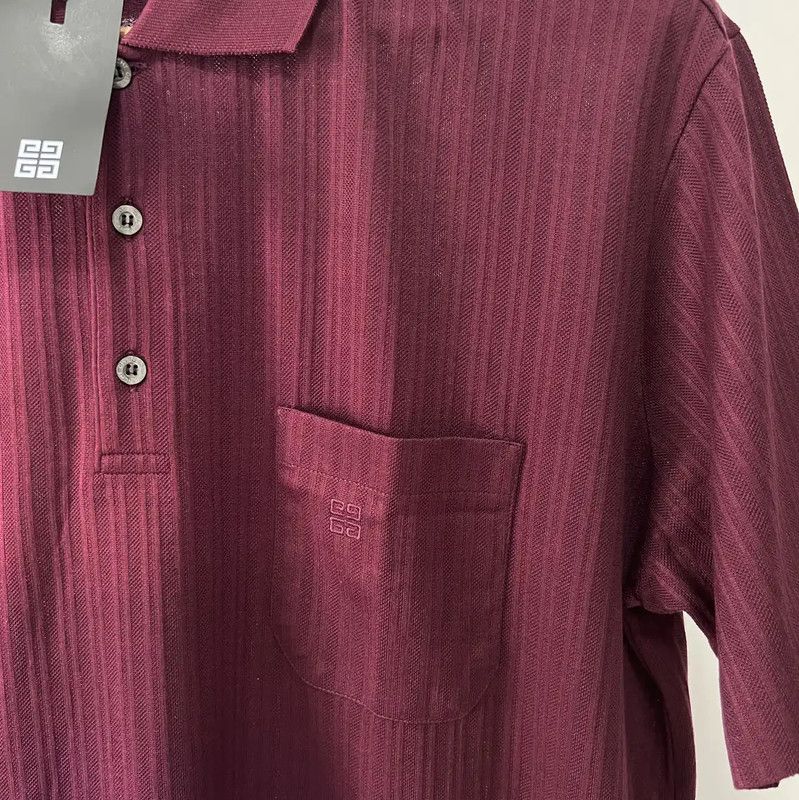 Givenchy Givenchy Red Cotton Short Sleeve Polo Shirt 0089 Size US L / EU 52-54 / 3 - 3 Thumbnail