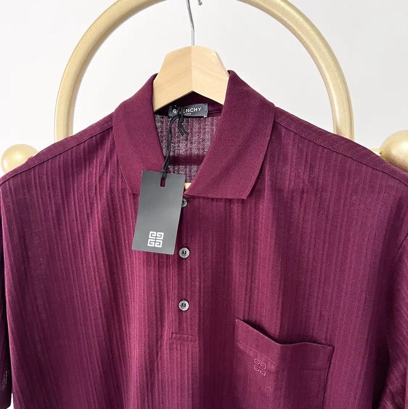 Givenchy Givenchy Red Cotton Short Sleeve Polo Shirt 0089 Size US L / EU 52-54 / 3 - 2 Thumbnail