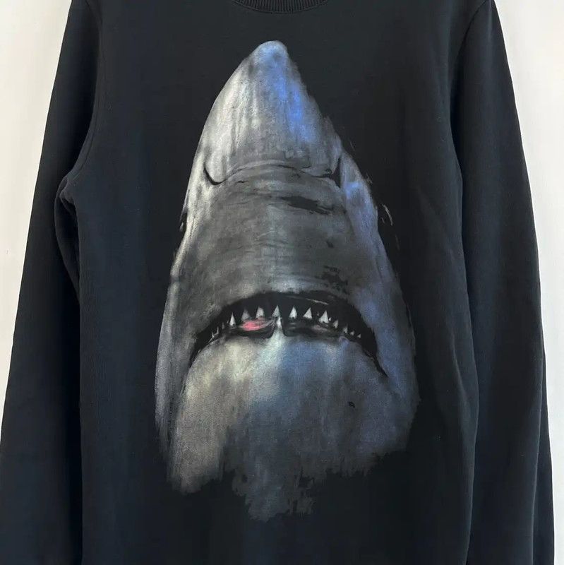 Givenchy Givenchy Black Cotton Men's Sweatshirt with Shark Design 0089 Size US S / EU 44-46 / 1 - 4 Thumbnail