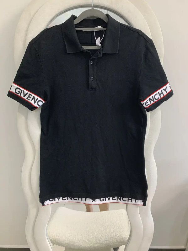 Givenchy Givenchy Summer Black Cotton Men's Polo Shirt 0089 Size US S / EU 44-46 / 1 - 2 Thumbnail