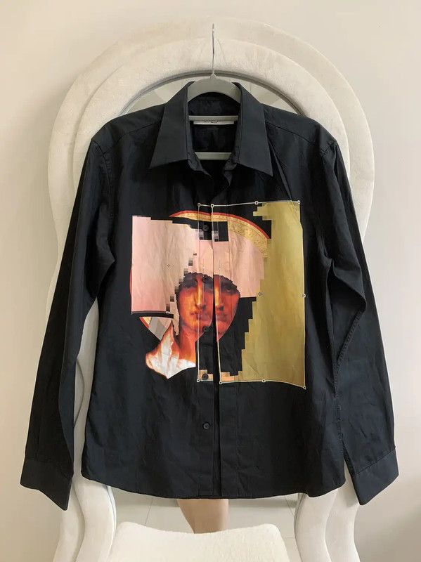 Givenchy Givenchy Black Long Sleeve Cotton Shirt 0089 Size US S / EU 44-46 / 1 - 2 Thumbnail
