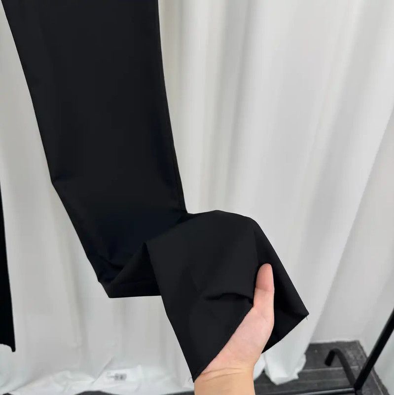 Givenchy Givenchy Black Wool Casual Pants for Men 0089 Size US 44 / EU 60 - 4 Thumbnail