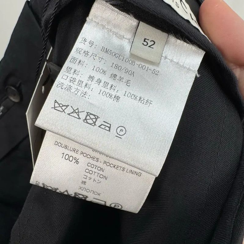 Givenchy Givenchy Black Wool Casual Pants for Men 0089 Size US 44 / EU 60 - 7 Thumbnail