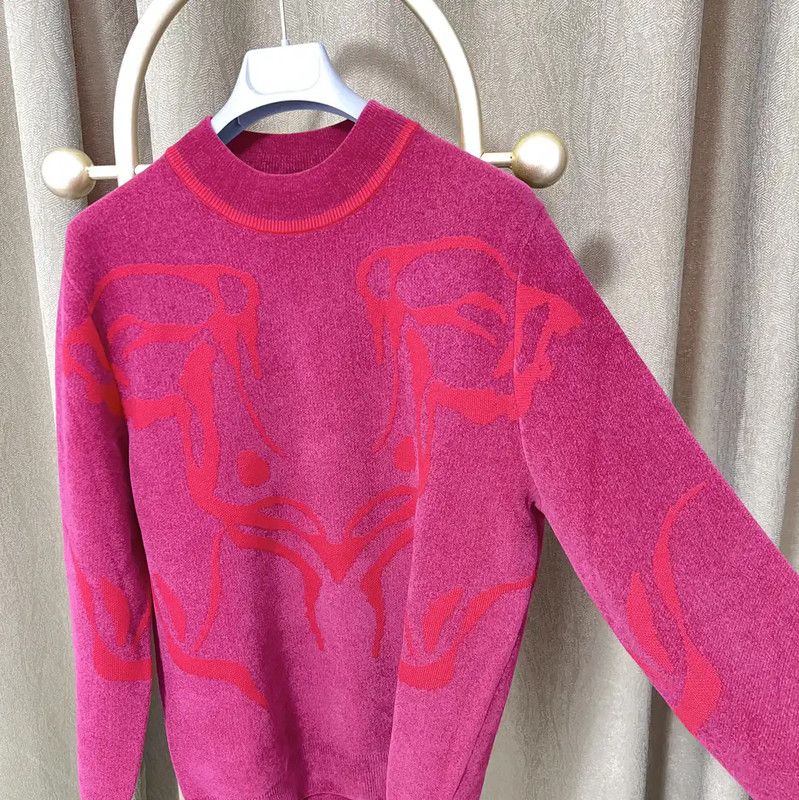 Givenchy Givenchy Men's Wool Sweater in Fuchsia Color 0089 Size US L / EU 52-54 / 3 - 3 Thumbnail