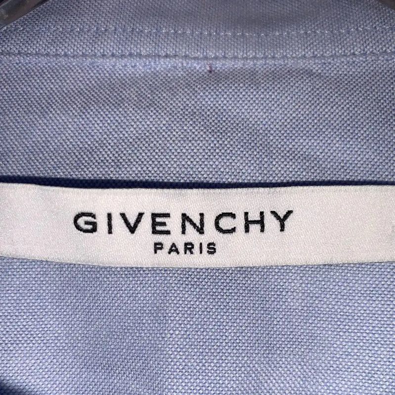 Givenchy Givenchy Blue Cotton Blend Button-Up Shirt 0089 Size US M / EU 48-50 / 2 - 4 Thumbnail