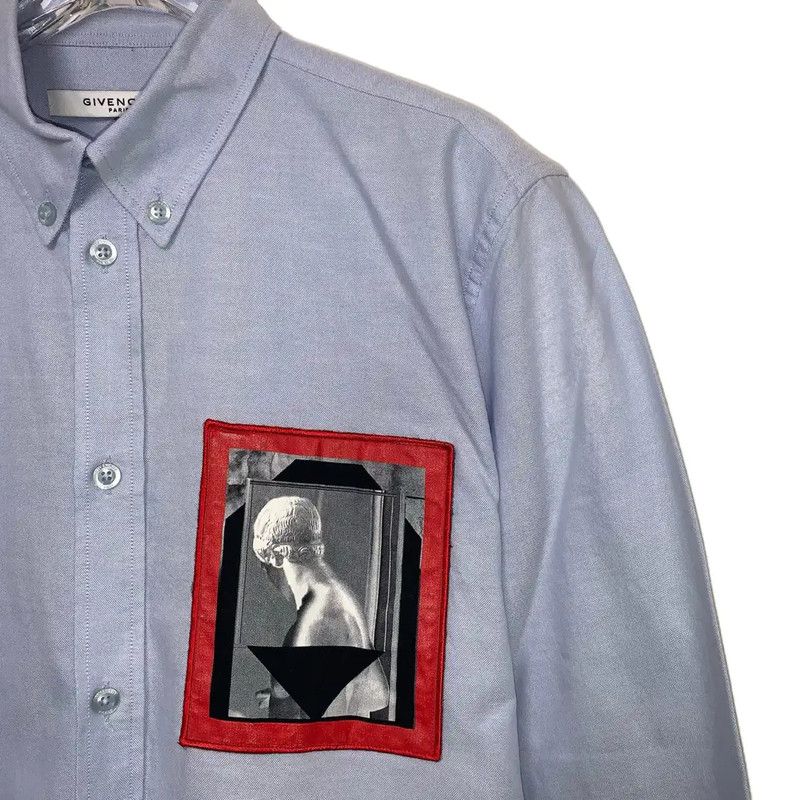 Givenchy Givenchy Blue Cotton Blend Button-Up Shirt 0089 Size US M / EU 48-50 / 2 - 3 Thumbnail