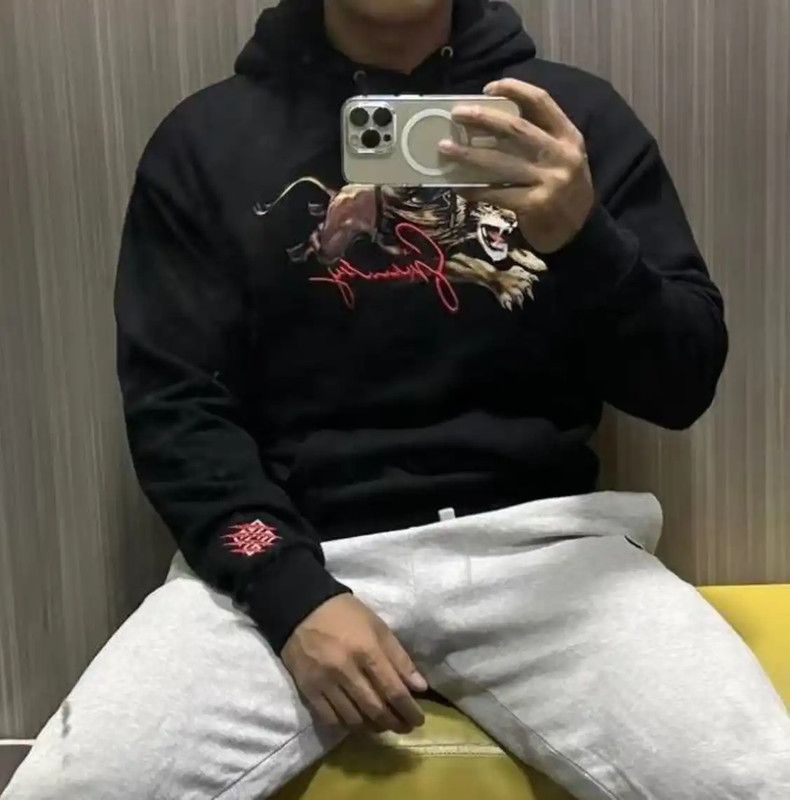 Givenchy Givenchy Black Cotton Men's Hoodie with Lion Print 0089 Size US M / EU 48-50 / 2 - 9 Thumbnail