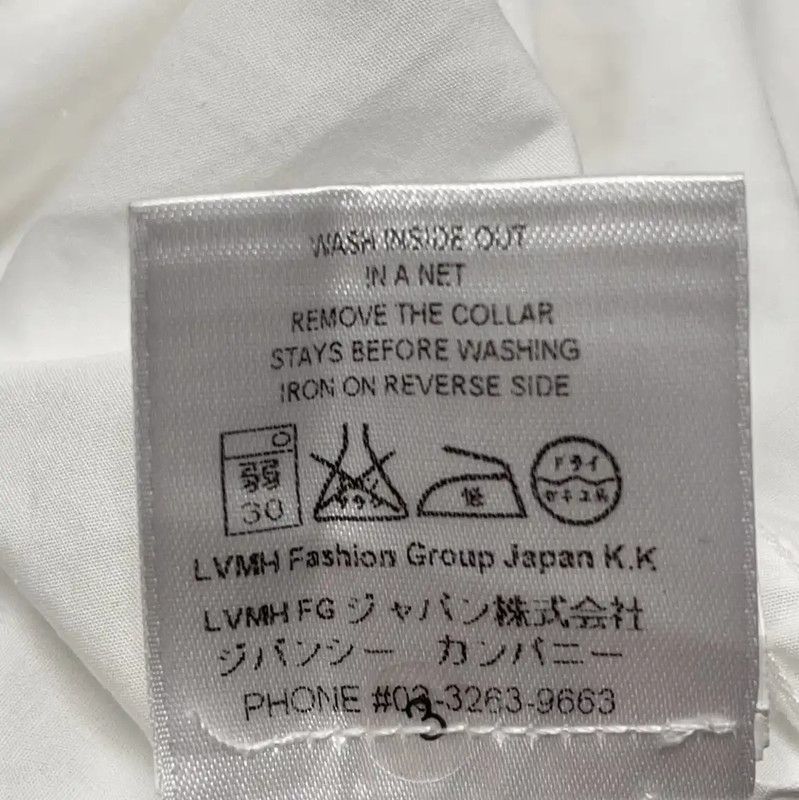 Givenchy Givenchy White Long Sleeve Men's Shirt 0089 Size US XL / EU 56 / 4 - 4 Thumbnail