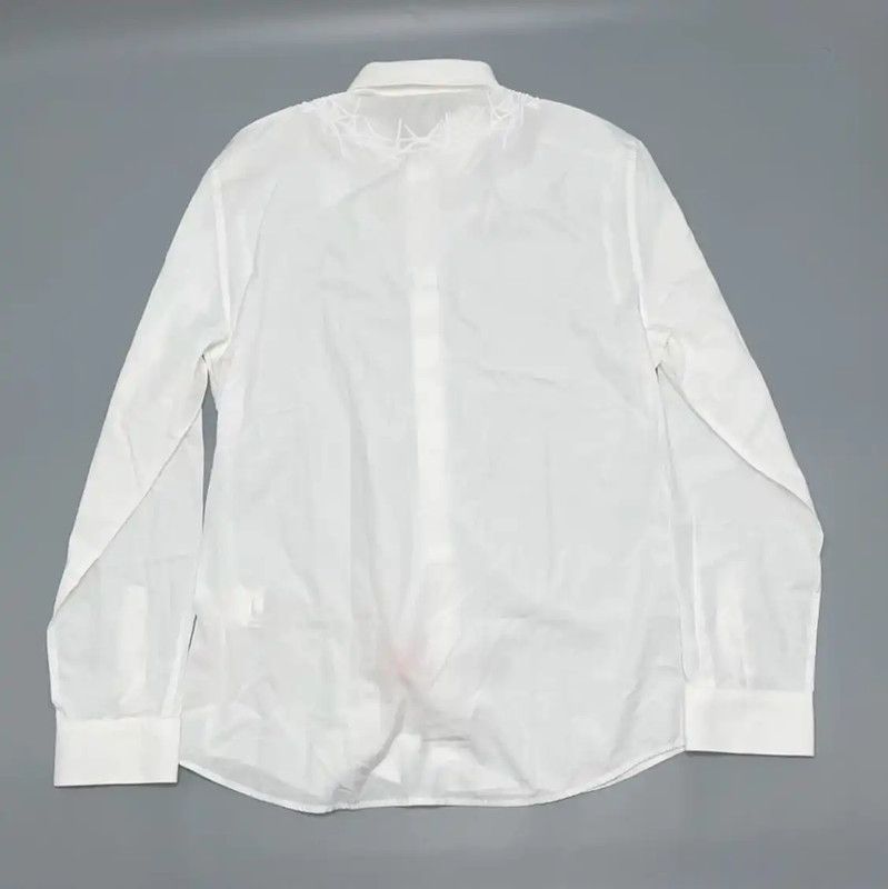 Givenchy Givenchy White Long Sleeve Men's Shirt 0089 Size US XL / EU 56 / 4 - 2 Thumbnail