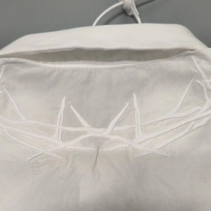 Givenchy Givenchy White Long Sleeve Men's Shirt 0089 Size US XL / EU 56 / 4 - 9 Thumbnail