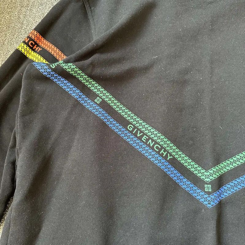 Givenchy Givenchy Black Cotton Sweatshirt for Men 0089 Size US L / EU 52-54 / 3 - 3 Thumbnail
