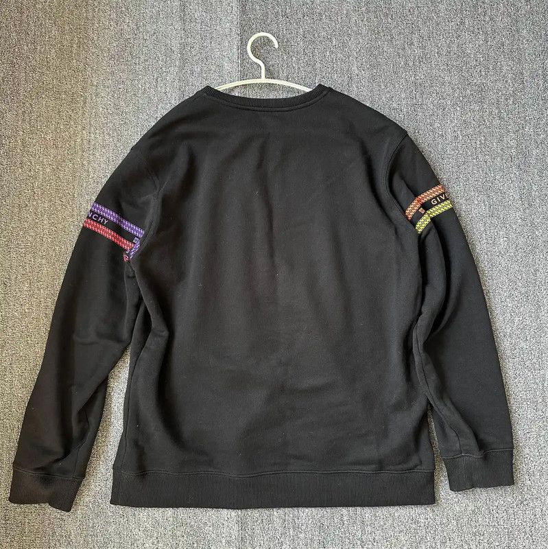 Givenchy Givenchy Black Cotton Sweatshirt for Men 0089 Size US L / EU 52-54 / 3 - 2 Thumbnail