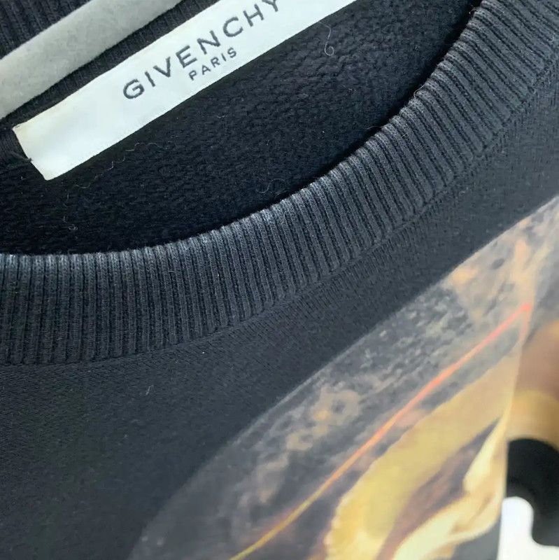 Givenchy Givenchy Black Long Sleeve Cotton Sweatshirt 0089 Size US XS / EU 42 / 0 - 4 Thumbnail