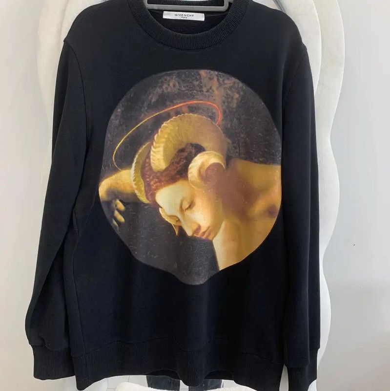 Givenchy Givenchy Black Long Sleeve Cotton Sweatshirt 0089 Size US XS / EU 42 / 0 - 2 Thumbnail