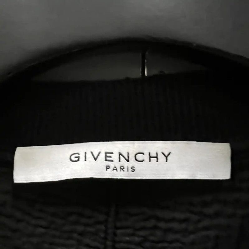 Givenchy Givenchy Black Logo Cotton Sweatshirt for Men 0089 Size US XS / EU 42 / 0 - 2 Thumbnail