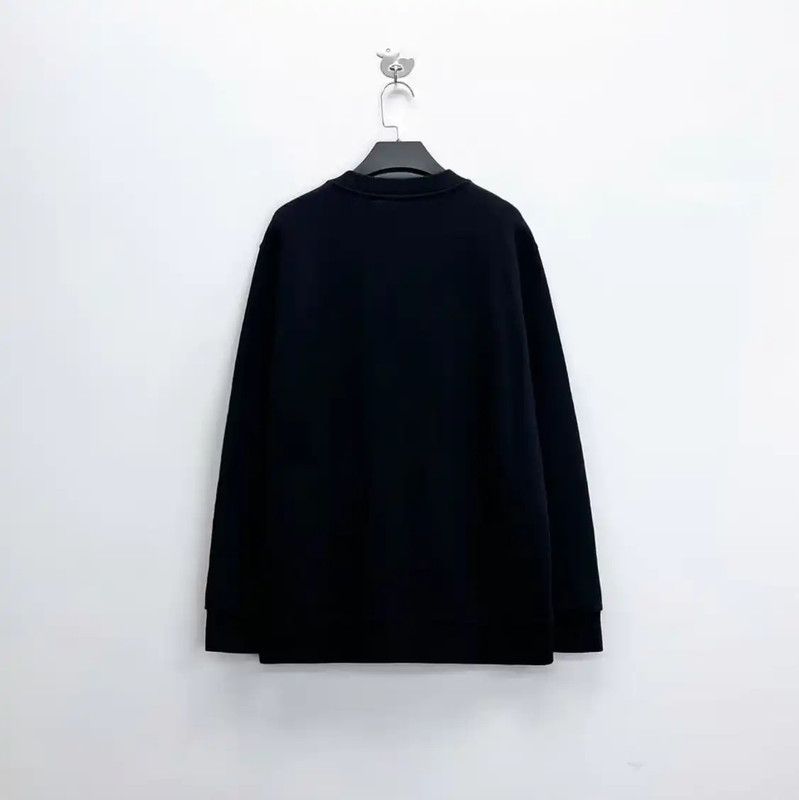 Givenchy Givenchy Black Logo Long Sleeve Sweatshirt 0089 Size US M / EU 48-50 / 2 - 2 Thumbnail